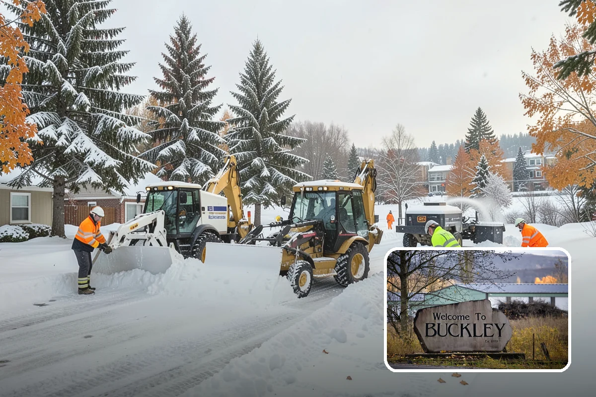 Garage Entrance Snow Removal in Buckley, Pierce County, WA - Frees the overhead door to open without jamming