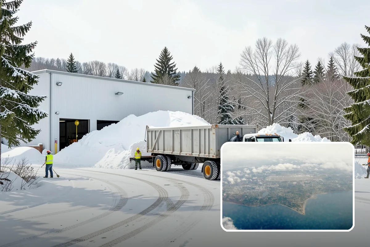 Garage Entrance Snow Removal in Burien, King County, WA - Frees the overhead door to open without jamming