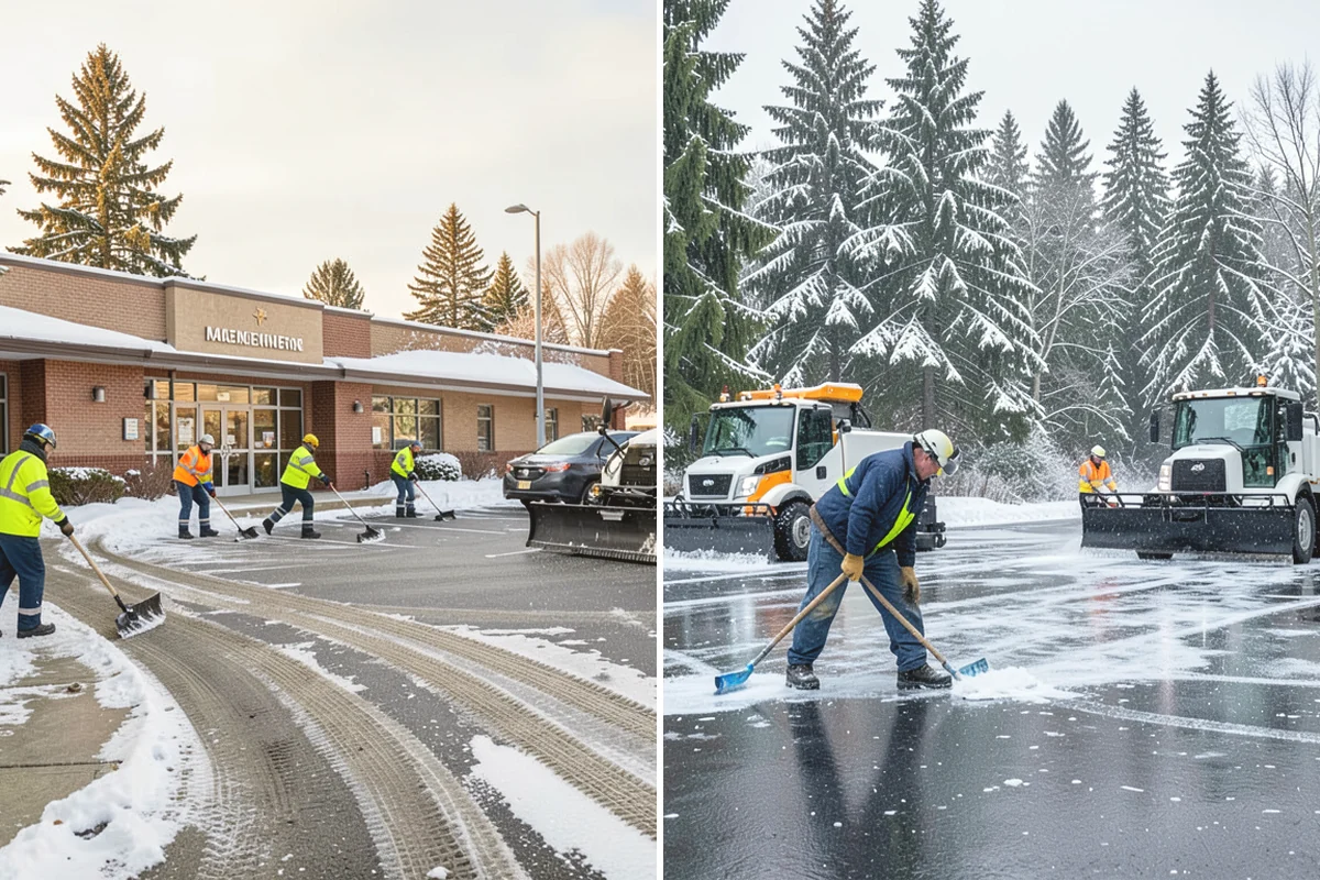Garage Entrance Snow Removal in Burlington, Skagit County, WA - We inspect the apron and garage door clearance