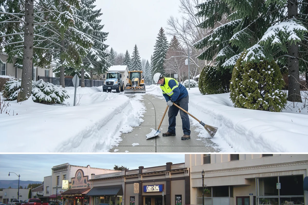 Garage Entrance Snow Removal in Burlington, Skagit County, WA - Reserve service in early winter so your garage apron is handled from the season's first freeze.