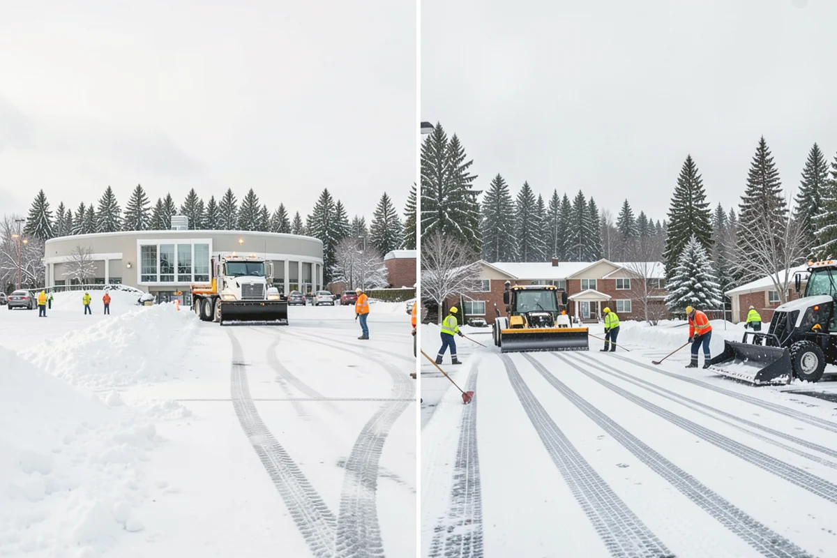 Garage Entrance Snow Removal in Carbonado, Pierce County, WA - We inspect the apron and garage door clearance