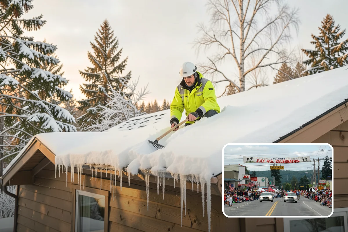 Garage Entrance Snow Removal in Carnation, King County, WA - Frees the overhead door to open without jamming