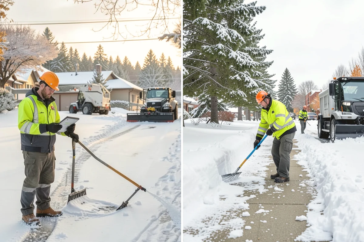 Garage Entrance Snow Removal in Carnation, King County, WA - We inspect the apron and garage door clearance