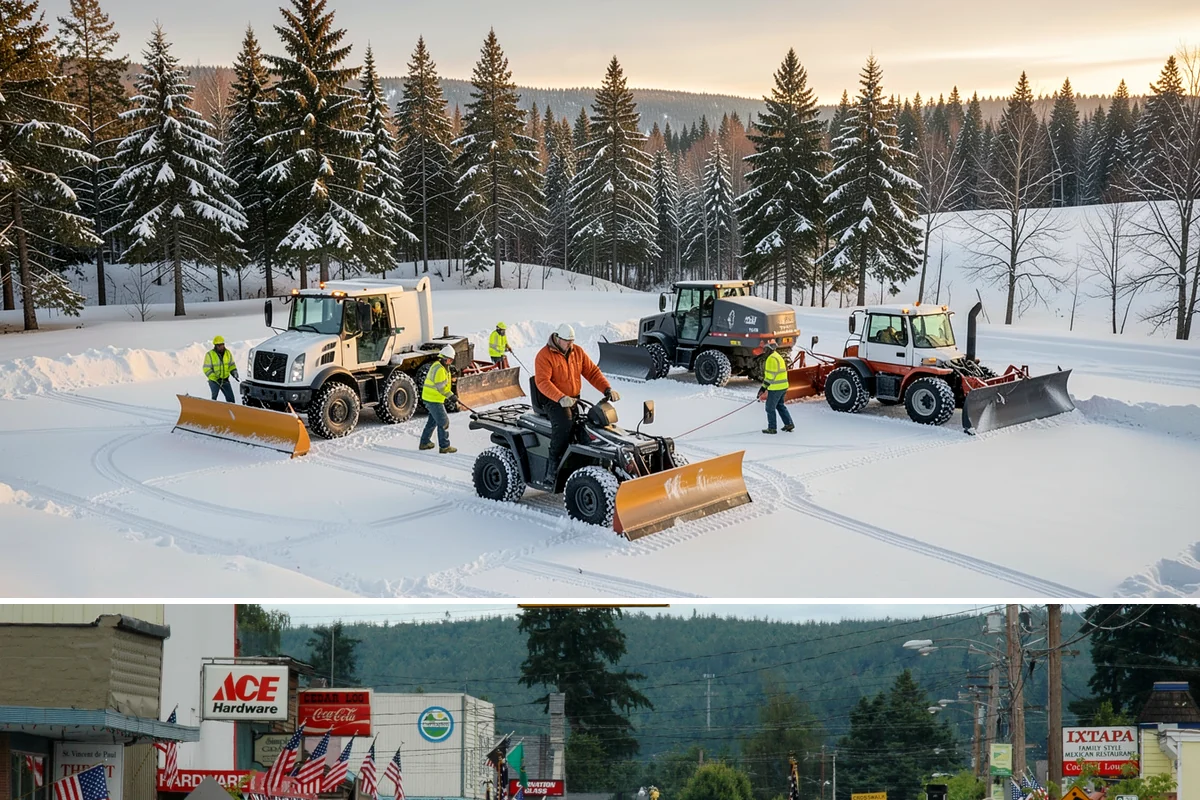 Garage Entrance Snow Removal in Carnation, King County, WA - Reserve service in early winter so your garage apron is handled from the season's first freeze.