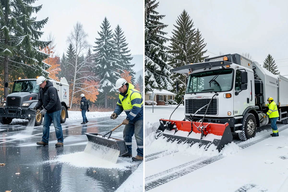 Garage Entrance Snow Removal in Clyde Hill, King County, WA - We inspect the apron and garage door clearance