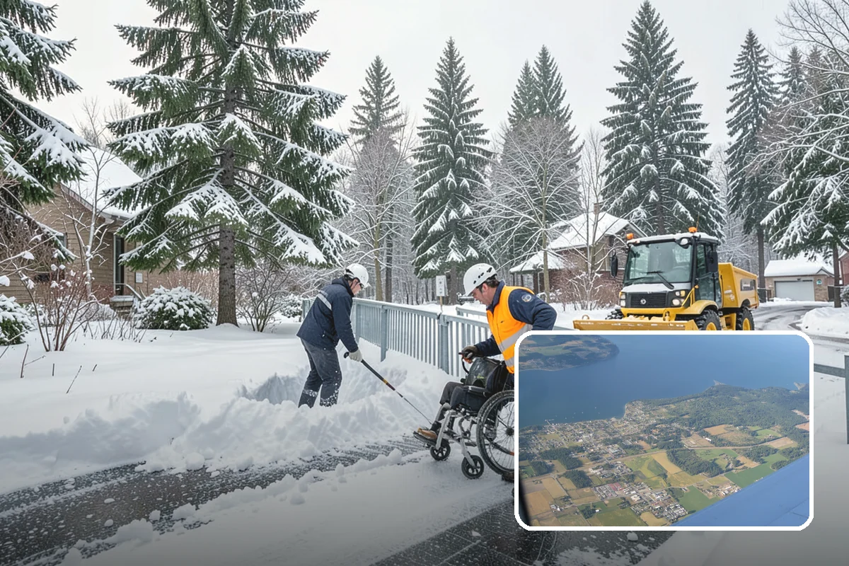 Garage Entrance Snow Removal in Coupeville, Island County, WA - Frees the overhead door to open without jamming