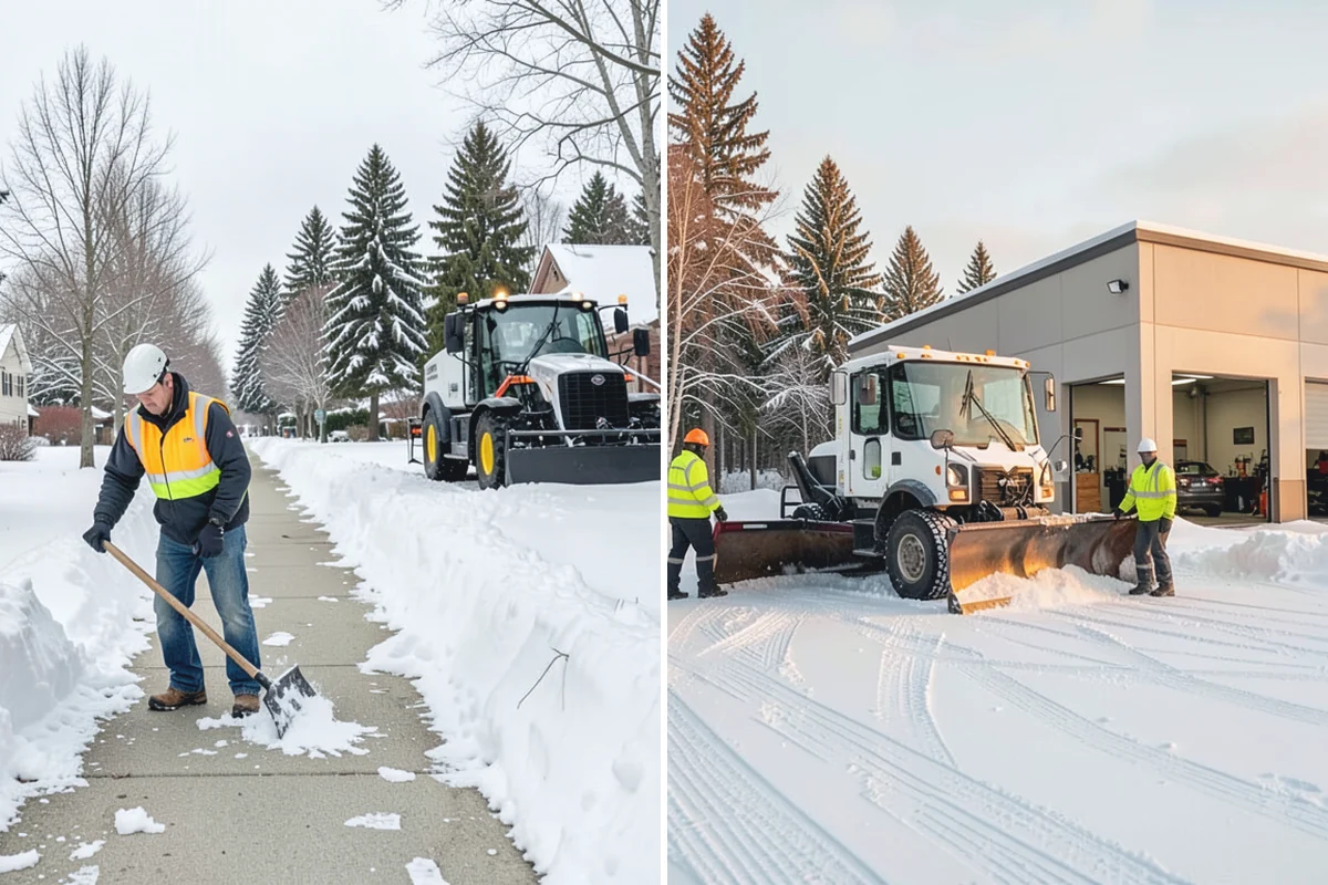 Garage Entrance Snow Removal in Coupeville, Island County, WA - We inspect the apron and garage door clearance