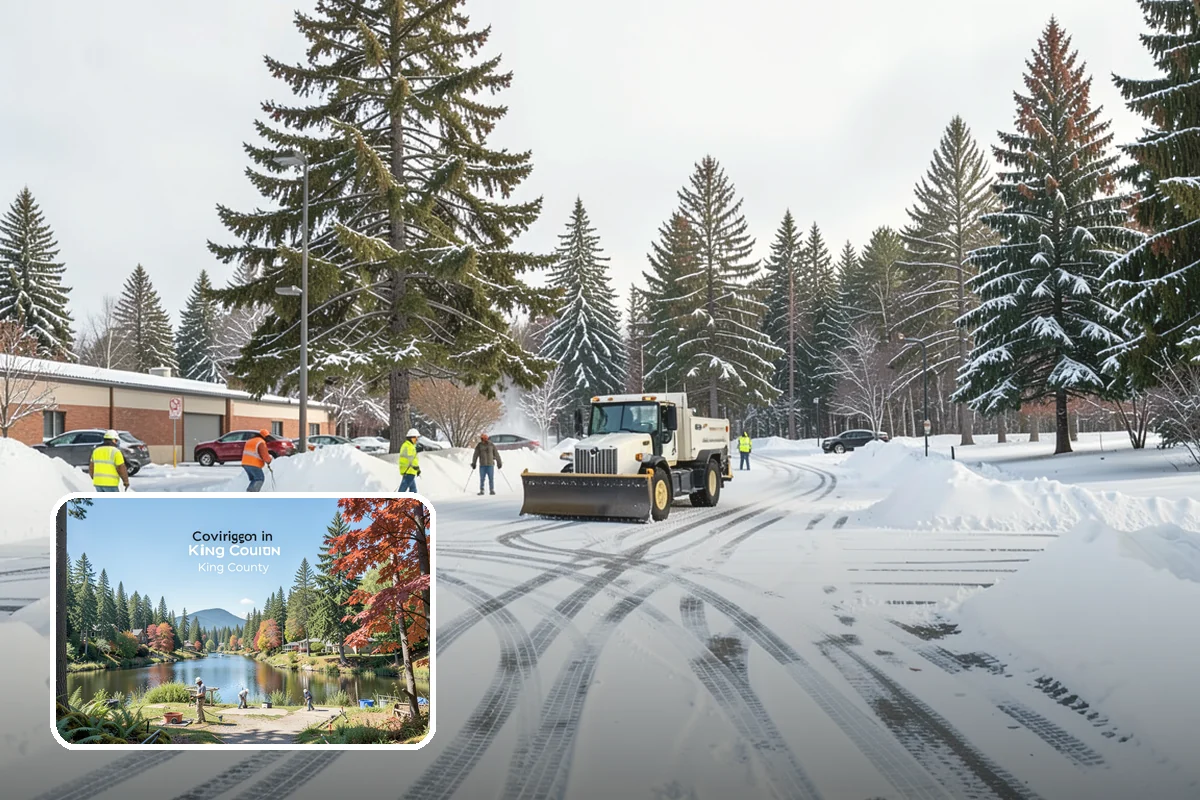 Garage Entrance Snow Removal in Covington, King County, WA - Frees the overhead door to open without jamming