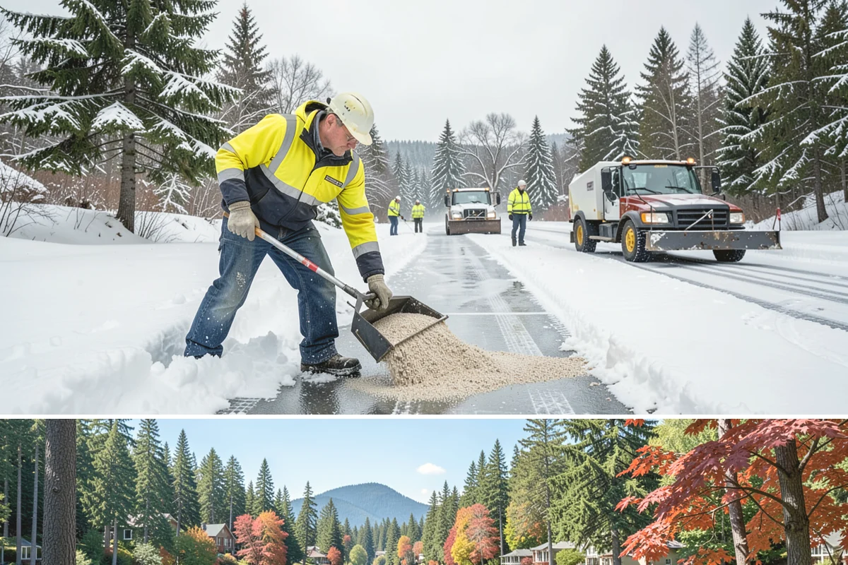 Garage Entrance Snow Removal in Covington, King County, WA - Reserve service in early winter so your garage apron is handled from the season's first freeze.