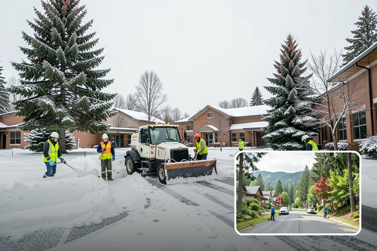 Garage Entrance Snow Removal in Darrington, Snohomish County, WA - Frees the overhead door to open without jamming