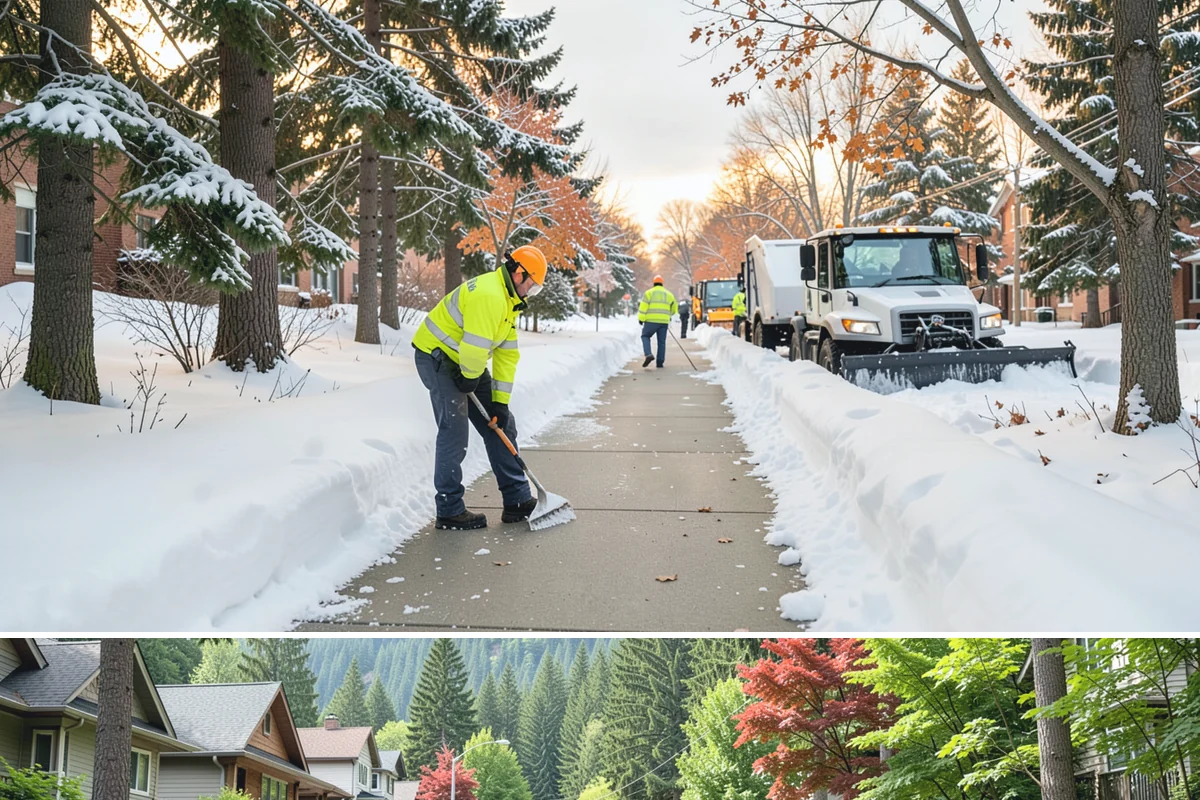 Garage Entrance Snow Removal in Darrington, Snohomish County, WA - Reserve service in early winter so your garage apron is handled from the season's first freeze.