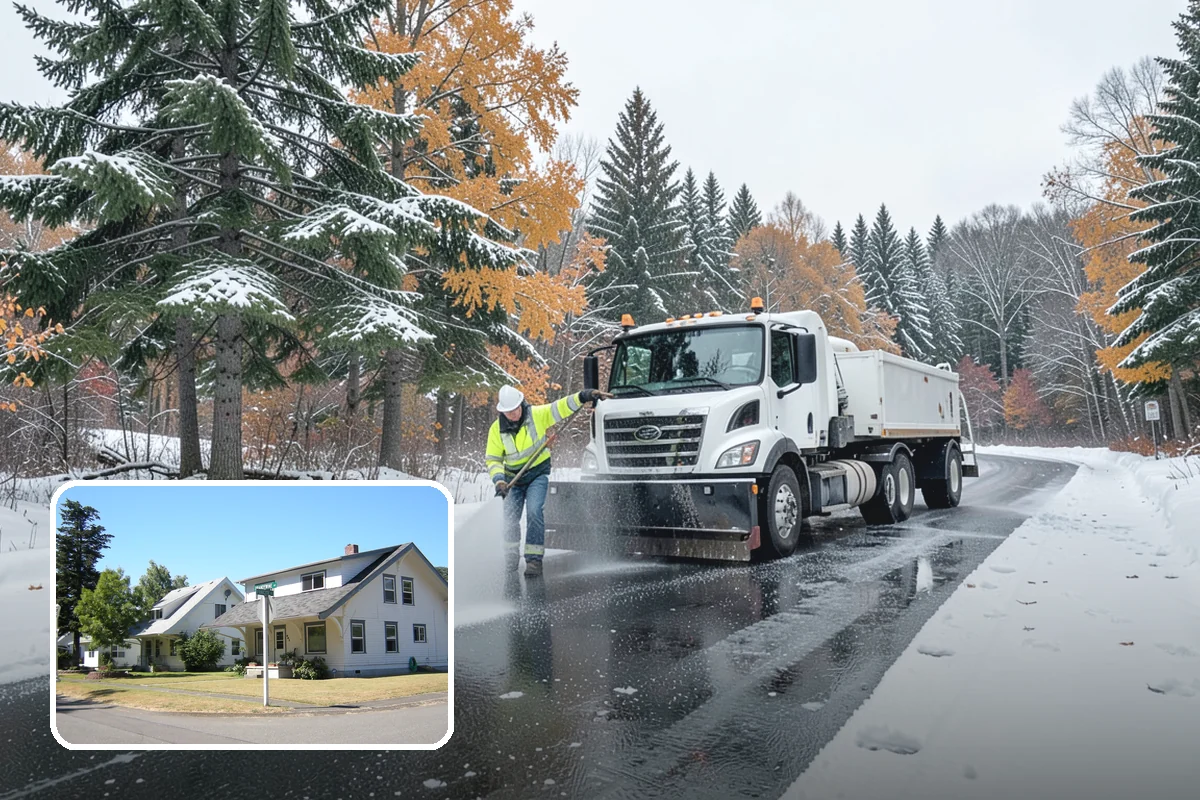 Garage Entrance Snow Removal in DuPont, Pierce County, WA - Frees the overhead door to open without jamming