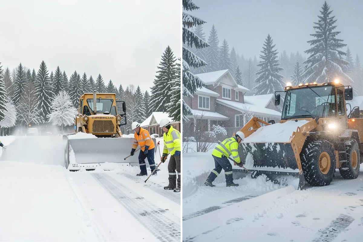 Garage Entrance Snow Removal in Duvall, King County, WA - We inspect the apron and garage door clearance
