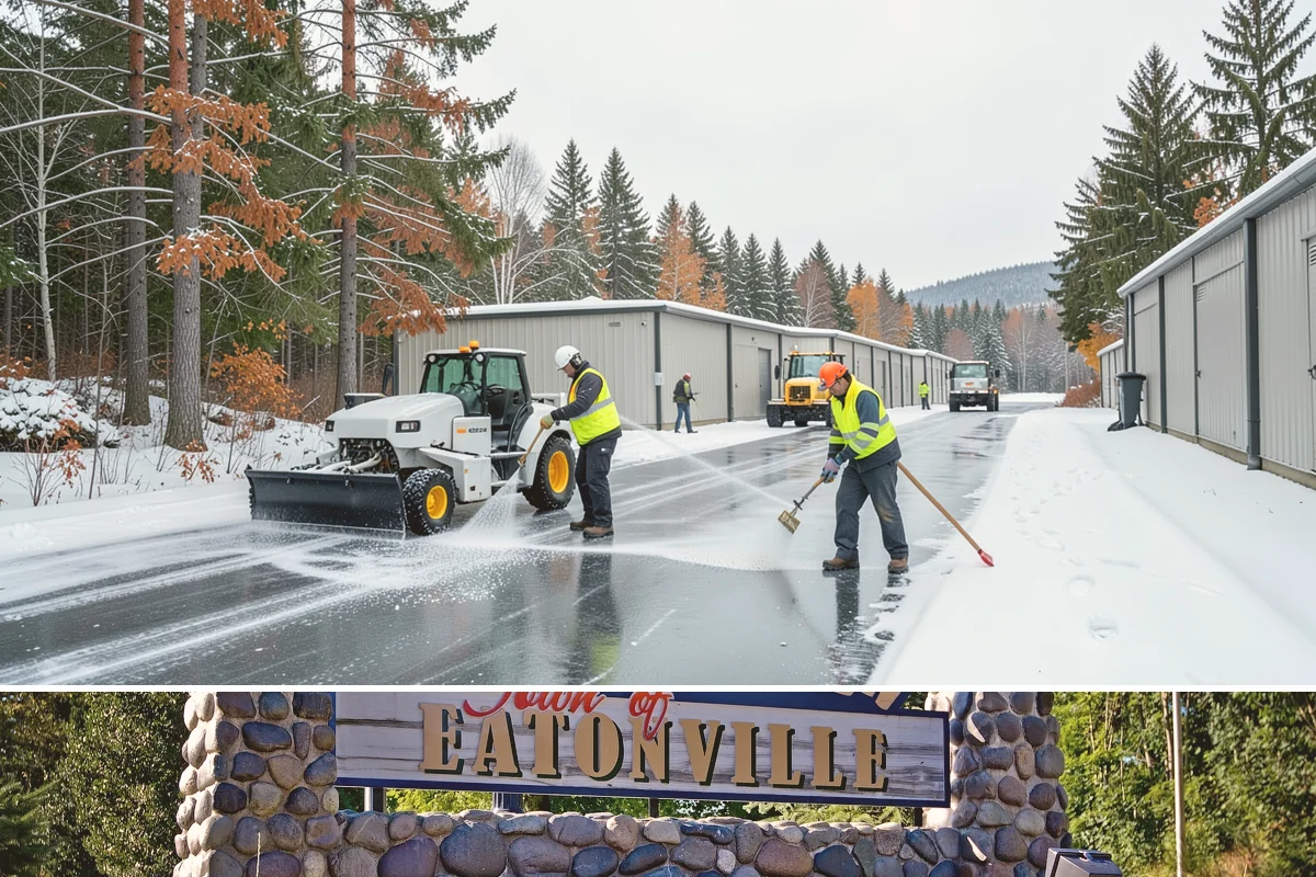 Garage Entrance Snow Removal in Eatonville, Pierce County, WA - Reserve service in early winter so your garage apron is handled from the season's first freeze.