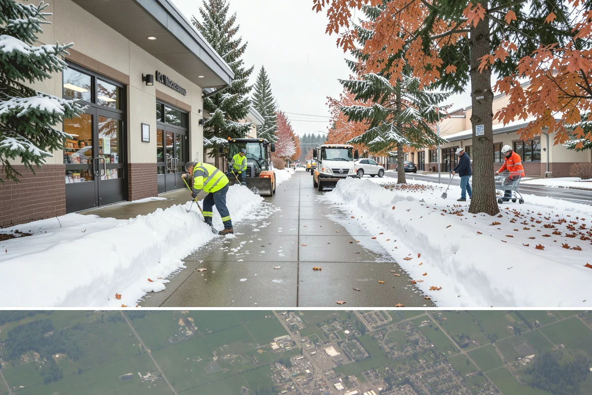 Garage Entrance Snow Removal in Enumclaw, King County, WA - Reserve service in early winter so your garage apron is handled from the season's first freeze.
