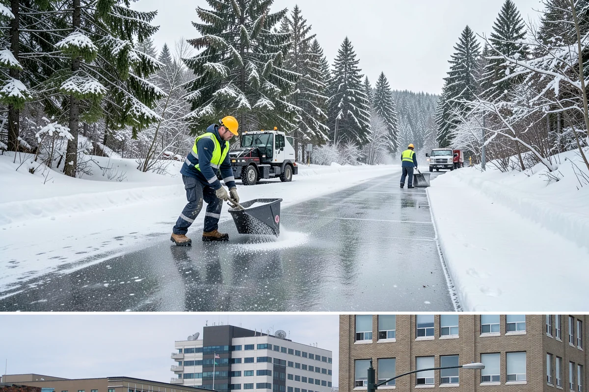 Garage Entrance Snow Removal in Everett, Snohomish County, WA - Reserve service in early winter so your garage apron is handled from the season's first freeze.