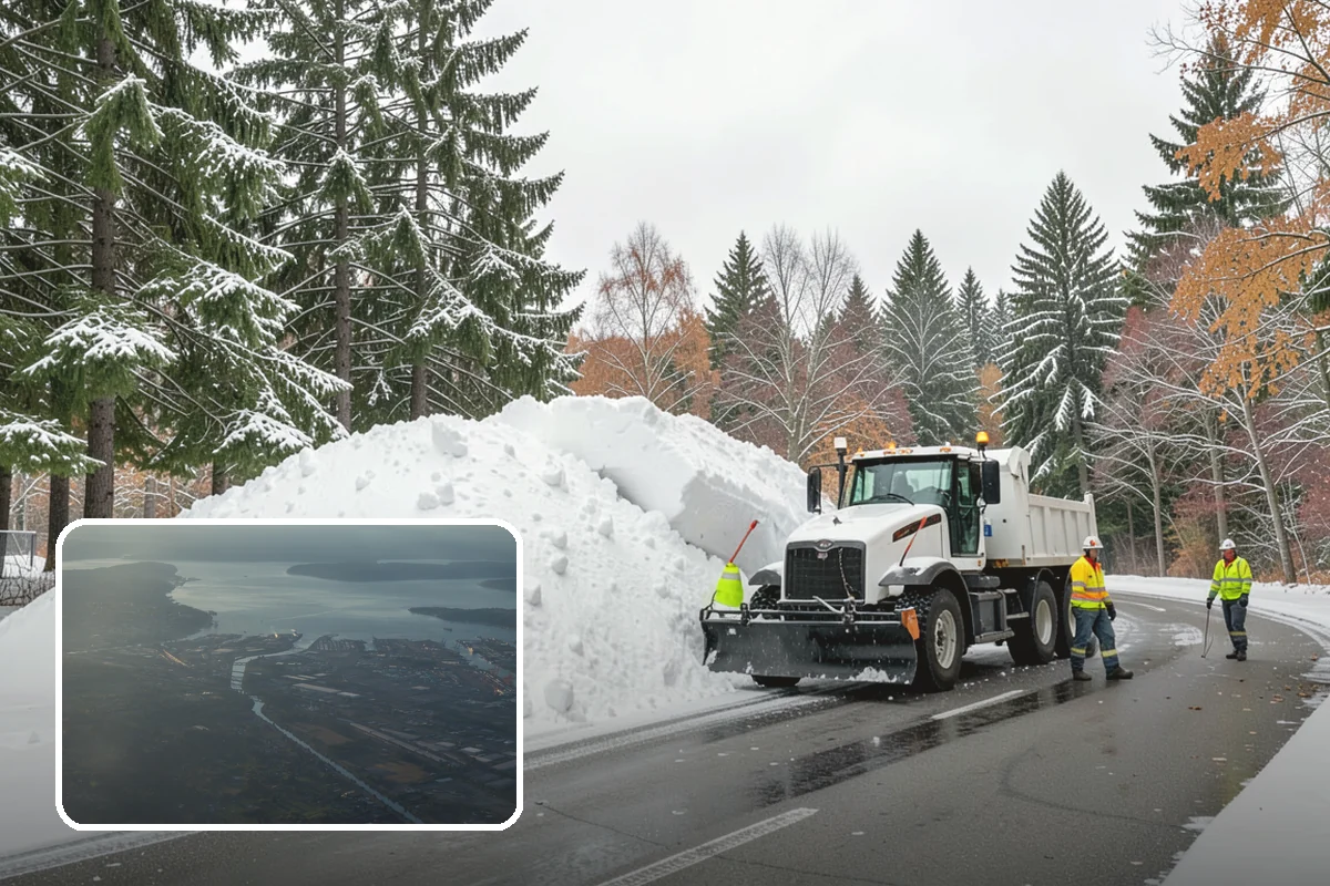 Garage Entrance Snow Removal in Fife, Pierce County, WA - Frees the overhead door to open without jamming