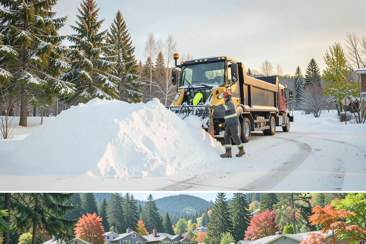 Garage Entrance Snow Removal in Fircrest, Pierce County, WA - Reserve service in early winter so your garage apron is handled from the season's first freeze.