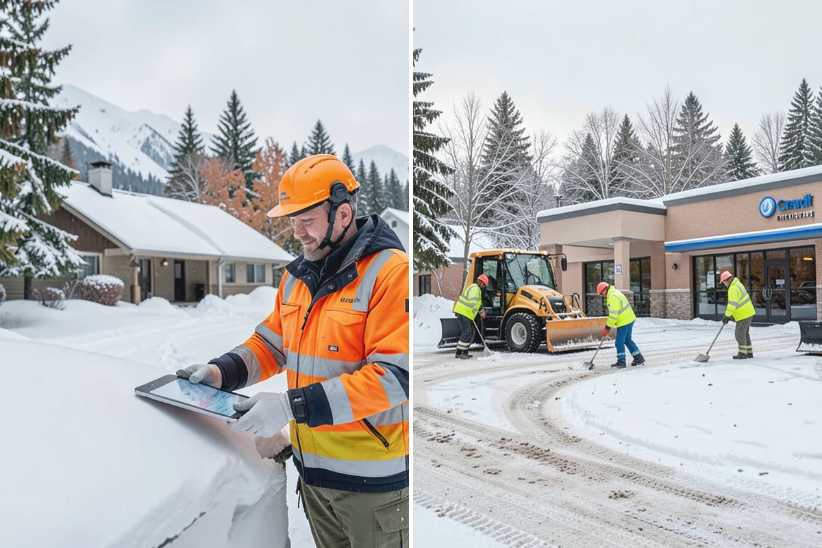 Garage Entrance Snow Removal in Granite Falls, Snohomish County, WA - We inspect the apron and garage door clearance