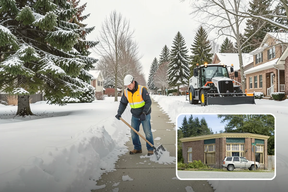 Garage Entrance Snow Removal in Hamilton, Skagit County, WA - Frees the overhead door to open without jamming