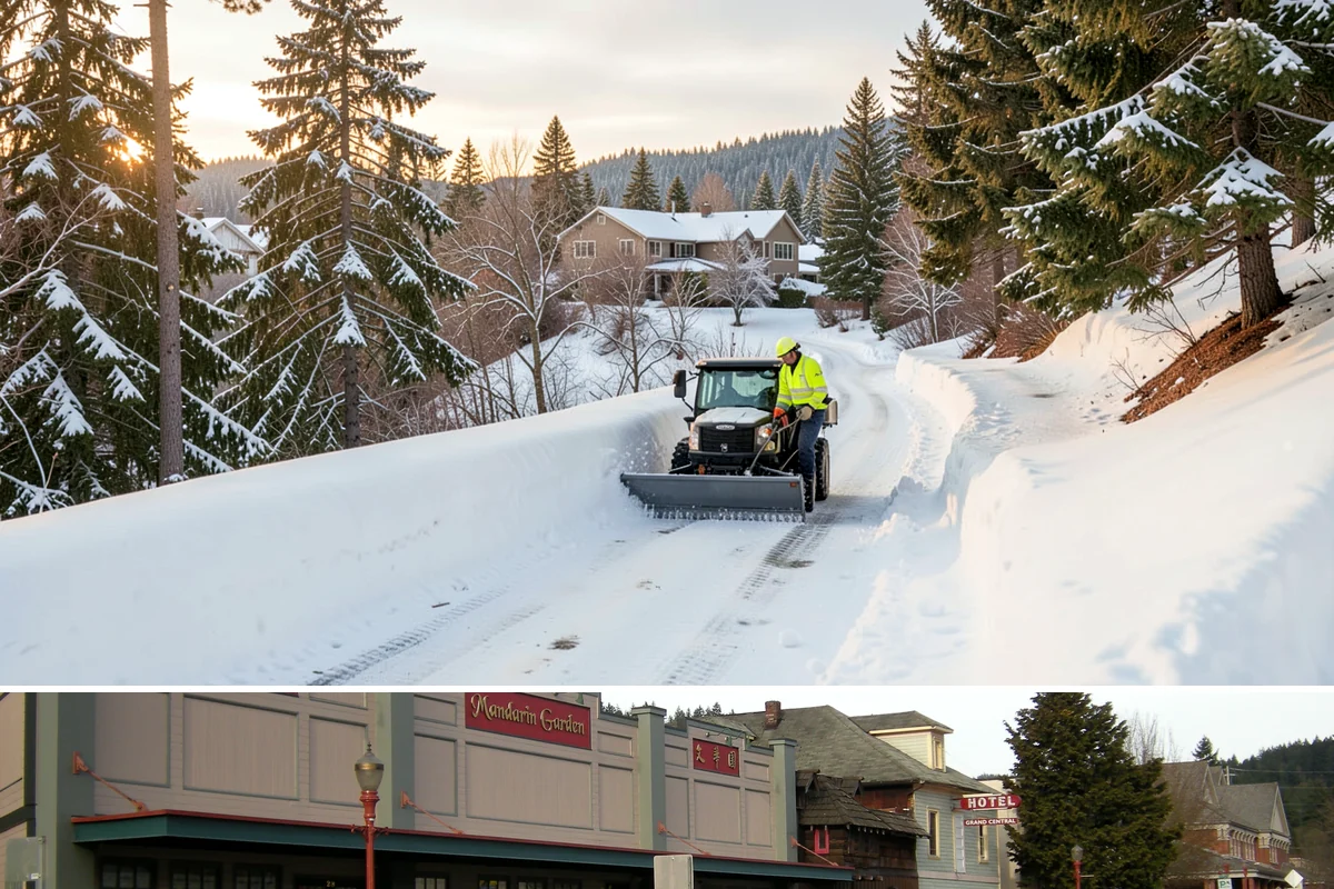 Garage Entrance Snow Removal in Issaquah, King County, WA - Reserve service in early winter so your garage apron is handled from the season's first freeze.