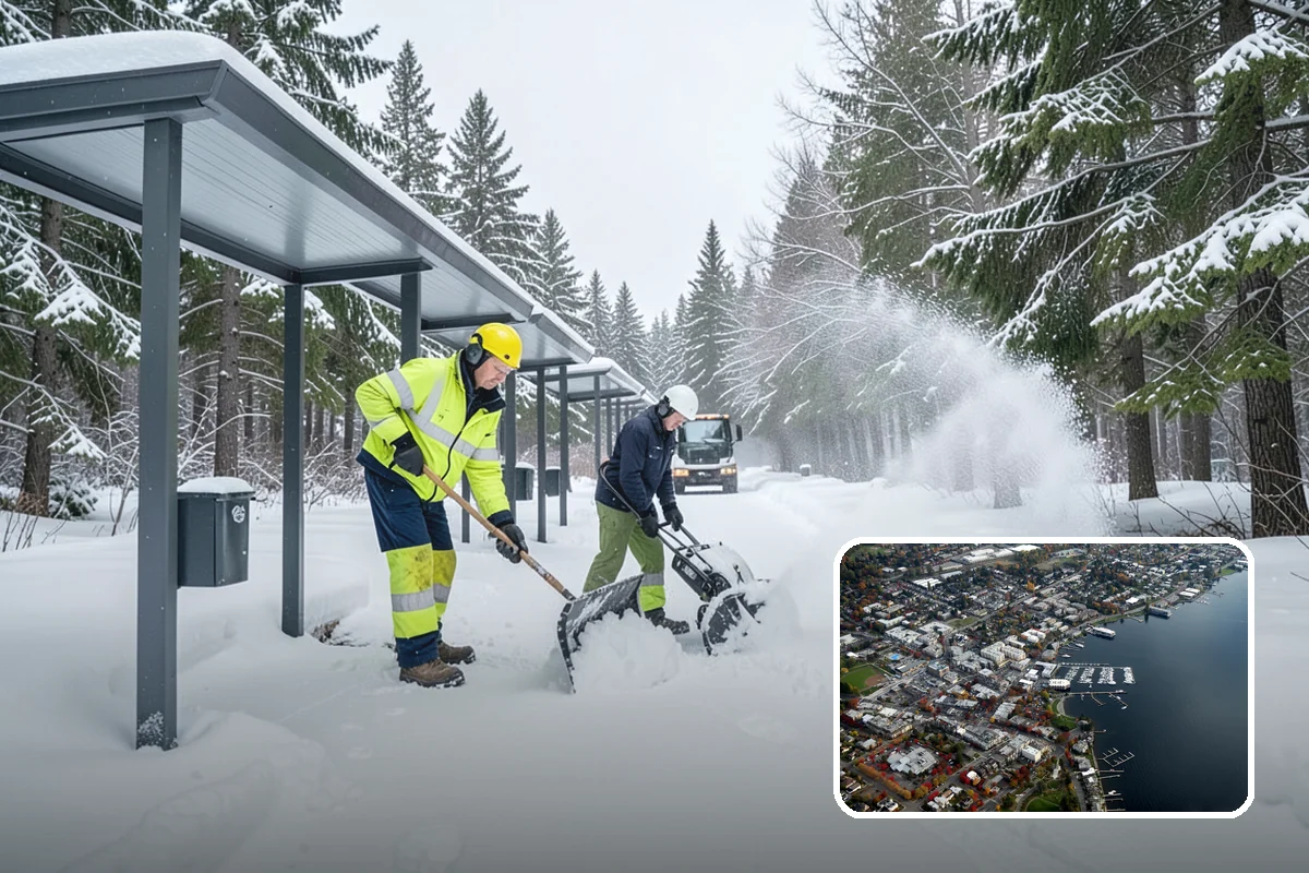 Garage Entrance Snow Removal in Kirkland, King County, WA - Frees the overhead door to open without jamming