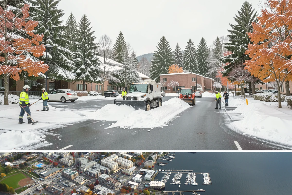 Garage Entrance Snow Removal in Kirkland, King County, WA - Reserve service in early winter so your garage apron is handled from the season's first freeze.