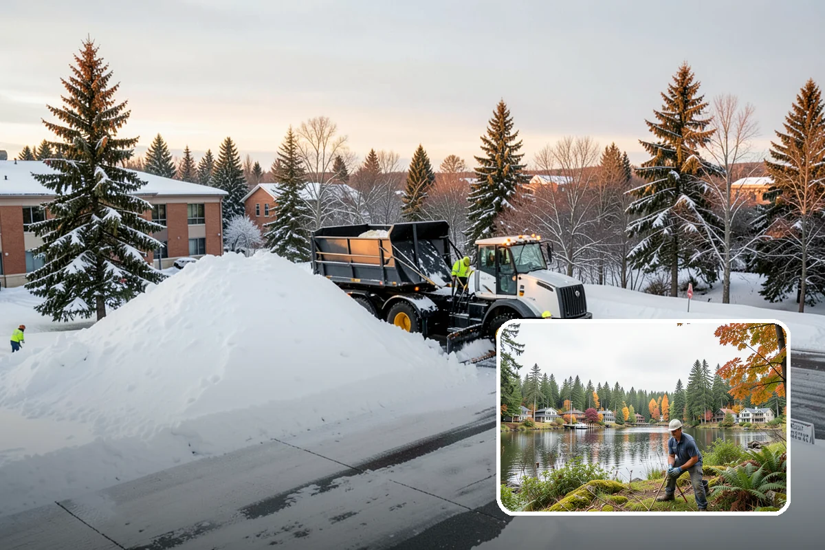 Garage Entrance Snow Removal in La Conner, Skagit County, WA - Frees the overhead door to open without jamming