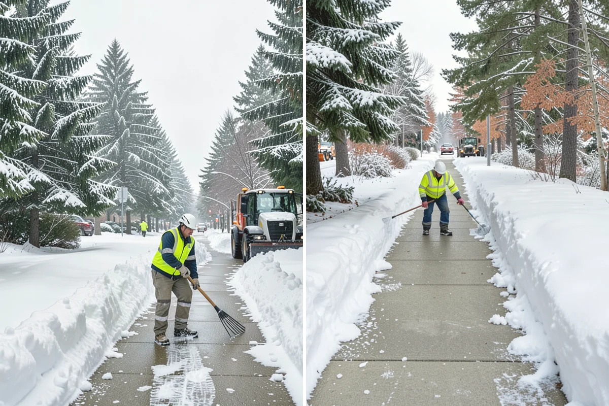 Garage Entrance Snow Removal in La Conner, Skagit County, WA - We inspect the apron and garage door clearance