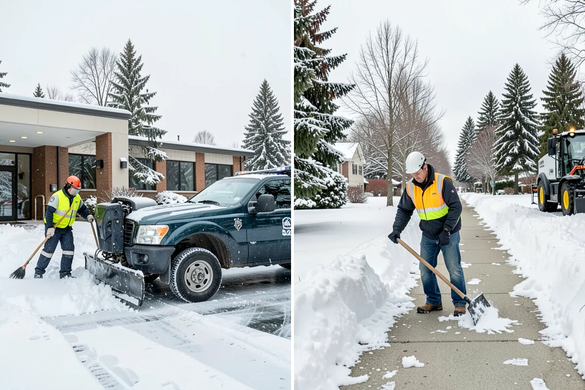 Garage Entrance Snow Removal in Lakewood, Pierce County, WA - We inspect the apron and garage door clearance