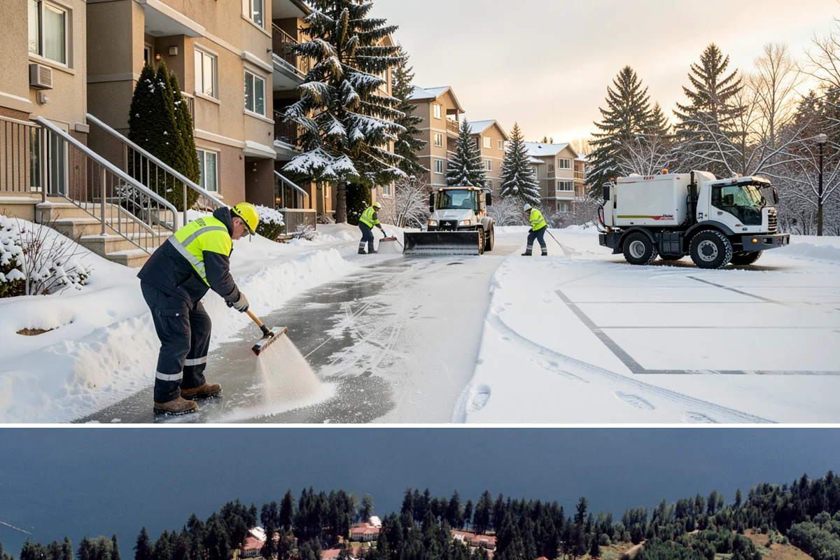 Garage Entrance Snow Removal in Lakewood, Pierce County, WA - Reserve service in early winter so your garage apron is handled from the season's first freeze.