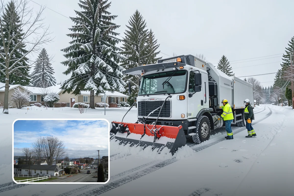Garage Entrance Snow Removal in Langley, Island County, WA - Frees the overhead door to open without jamming