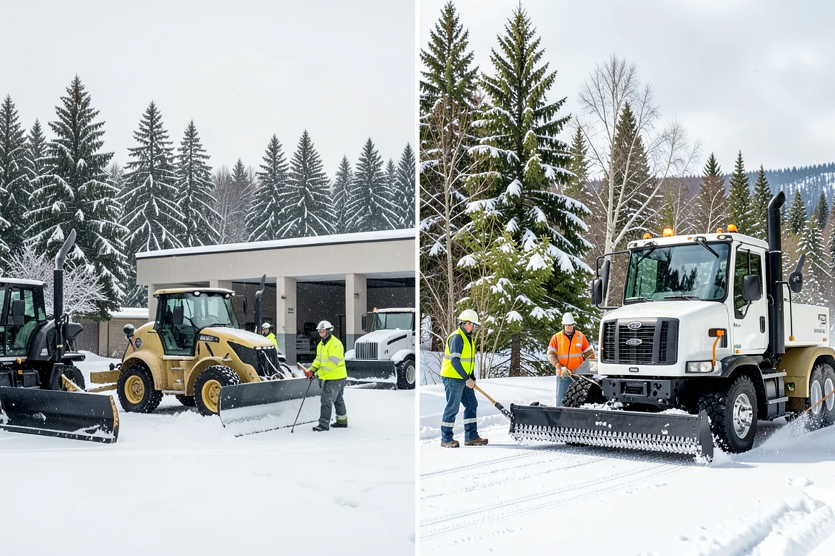 Garage Entrance Snow Removal in Lyman, Skagit County, WA - We inspect the apron and garage door clearance