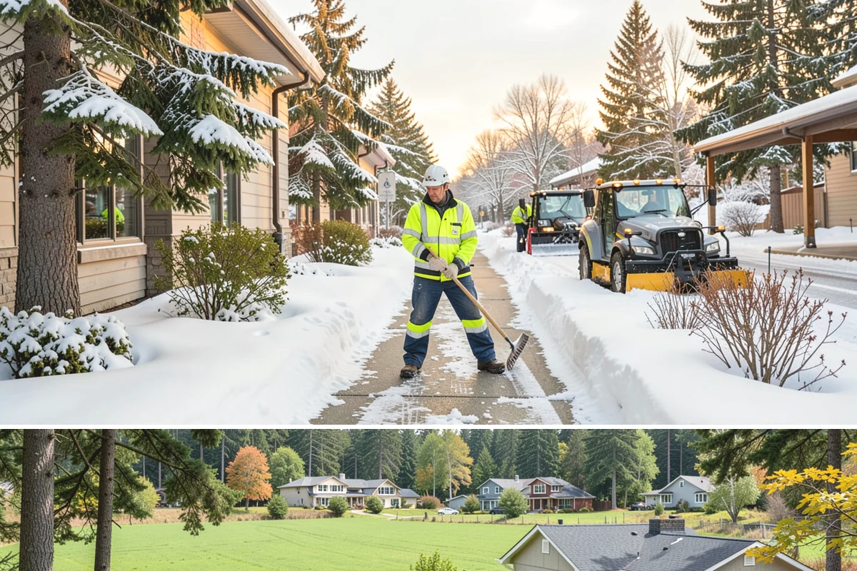 Garage Entrance Snow Removal in Lyman, Skagit County, WA - Reserve service in early winter so your garage apron is handled from the season's first freeze.