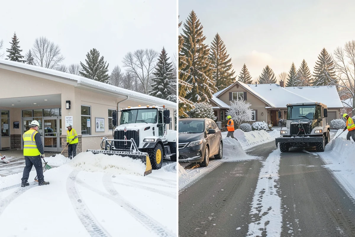 Garage Entrance Snow Removal in Marysville, Snohomish County, WA - We inspect the apron and garage door clearance