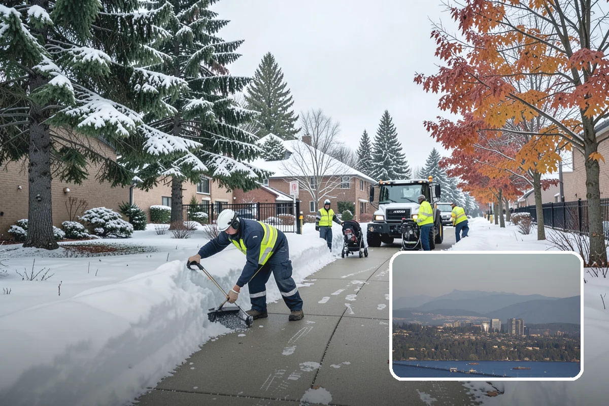 Garage Entrance Snow Removal in Medina, King County, WA - Frees the overhead door to open without jamming
