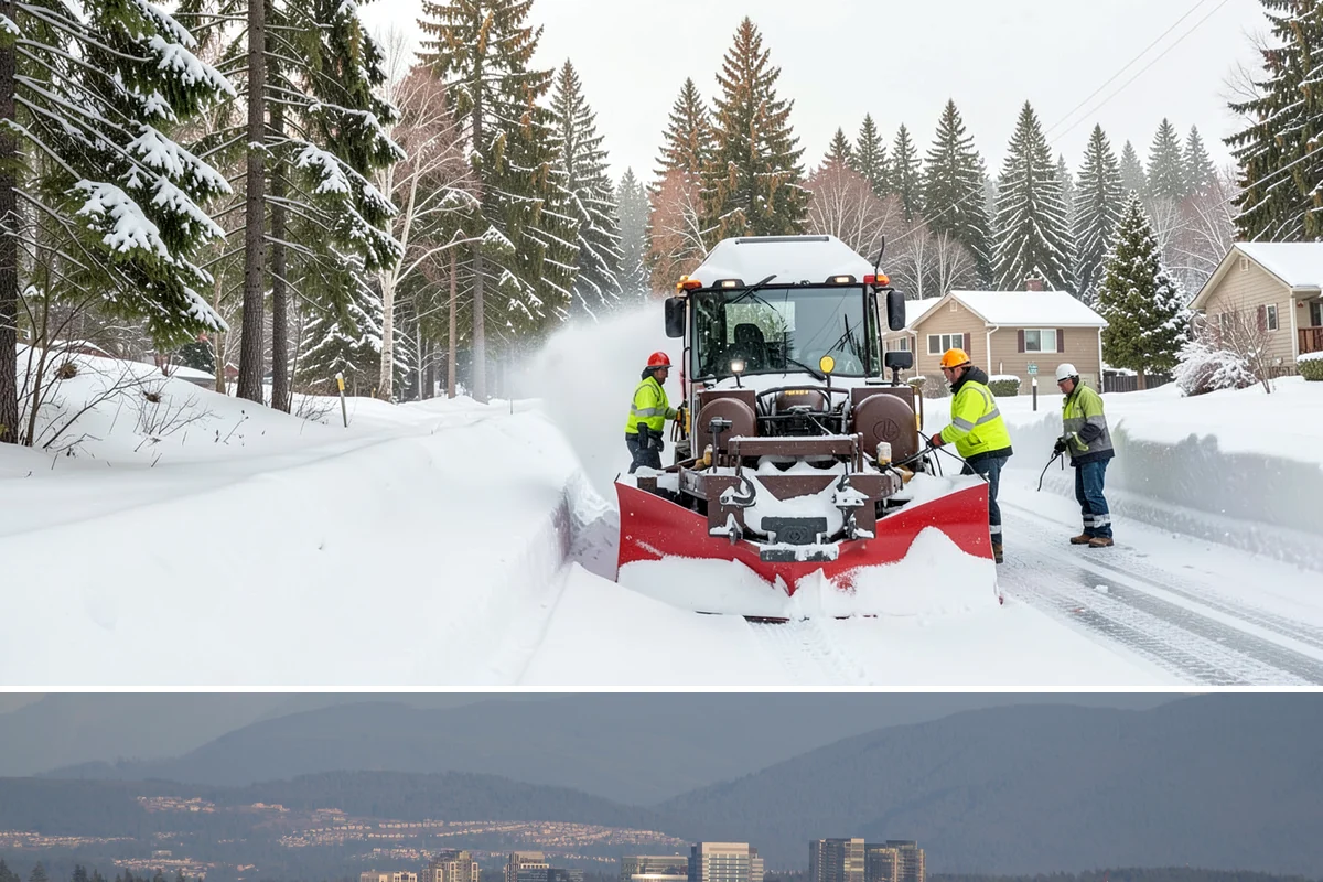 Garage Entrance Snow Removal in Medina, King County, WA - Reserve service in early winter so your garage apron is handled from the season's first freeze.