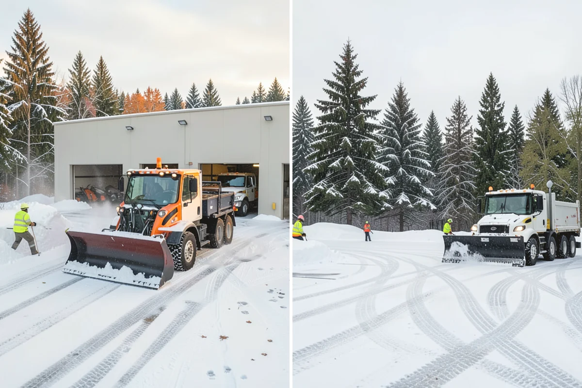 Garage Entrance Snow Removal in Mercer Island, King County, WA - We inspect the apron and garage door clearance