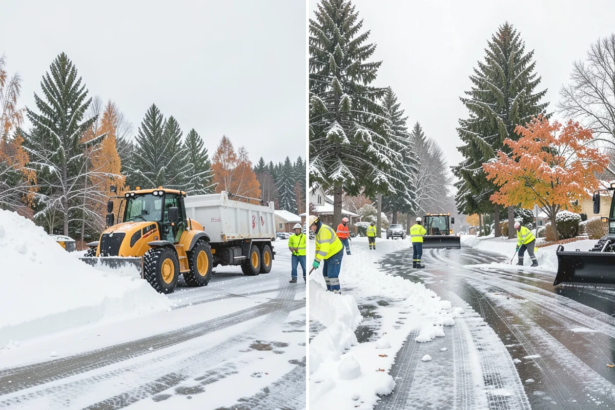 Garage Entrance Snow Removal in Mill Creek, Snohomish County, WA - We inspect the apron and garage door clearance