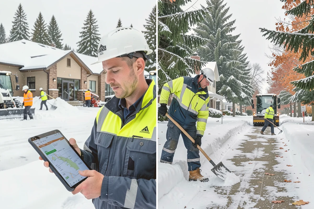 Garage Entrance Snow Removal in Milton, King County, WA - We inspect the apron and garage door clearance