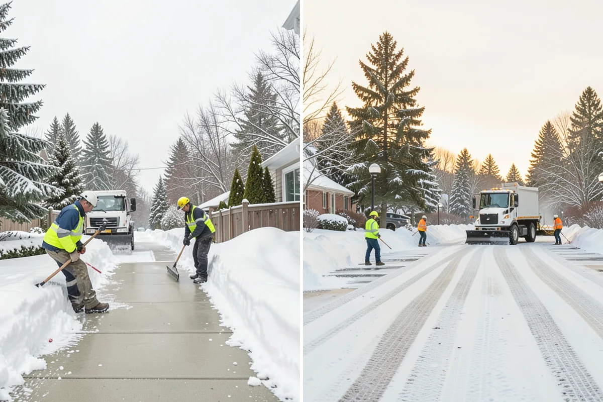 Garage Entrance Snow Removal in Monroe, Snohomish County, WA - We inspect the apron and garage door clearance
