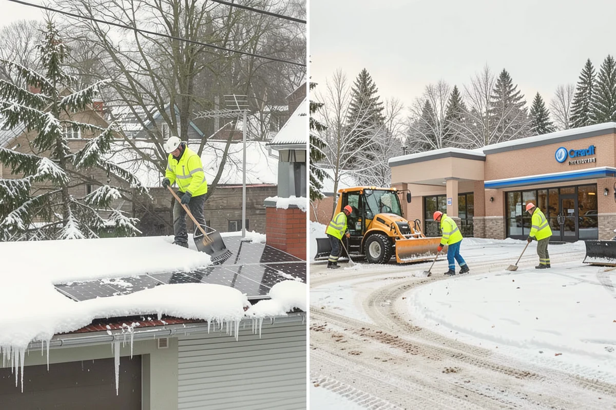 Garage Entrance Snow Removal in Mount Vernon, Skagit County, WA - We inspect the apron and garage door clearance