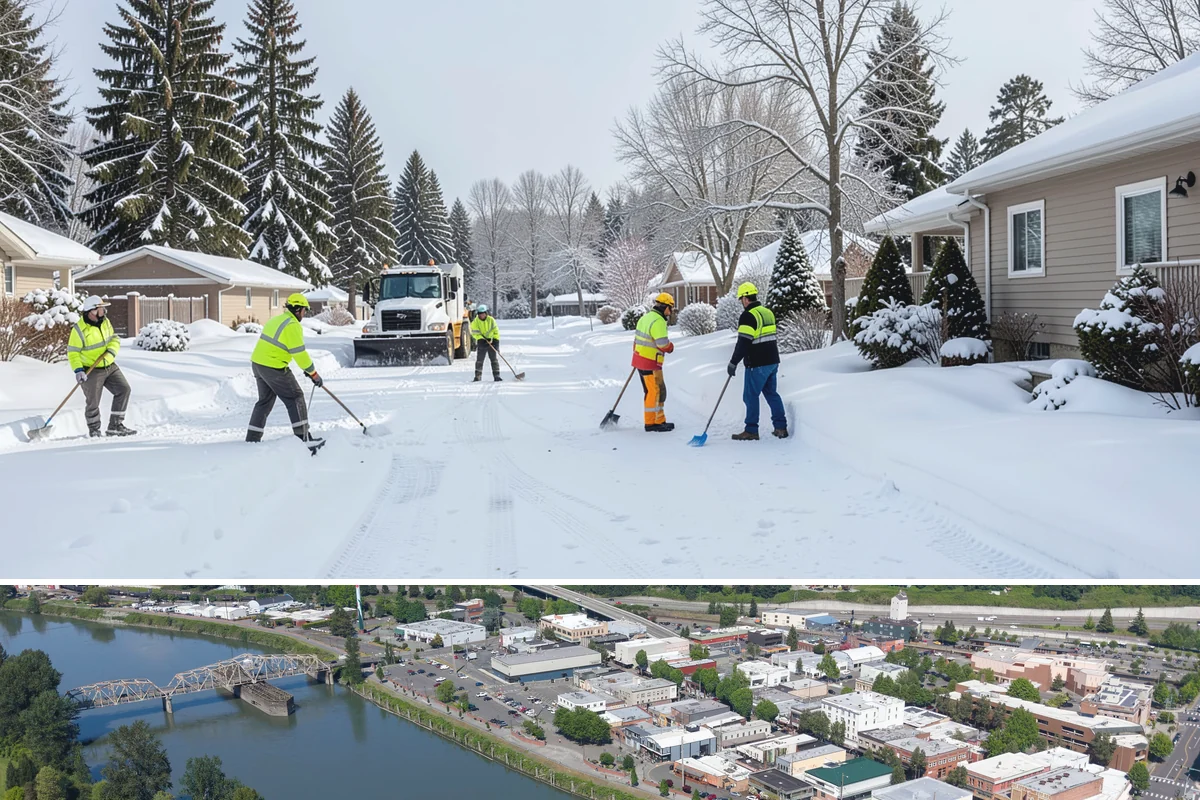 Garage Entrance Snow Removal in Mount Vernon, Skagit County, WA - Reserve service in early winter so your garage apron is handled from the season's first freeze.