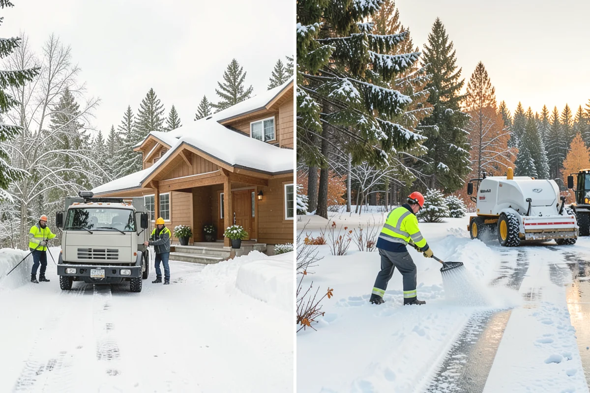 Garage Entrance Snow Removal in Mukilteo, Snohomish County, WA - We inspect the apron and garage door clearance