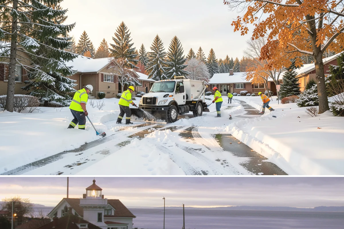 Garage Entrance Snow Removal in Mukilteo, Snohomish County, WA - Reserve service in early winter so your garage apron is handled from the season's first freeze.