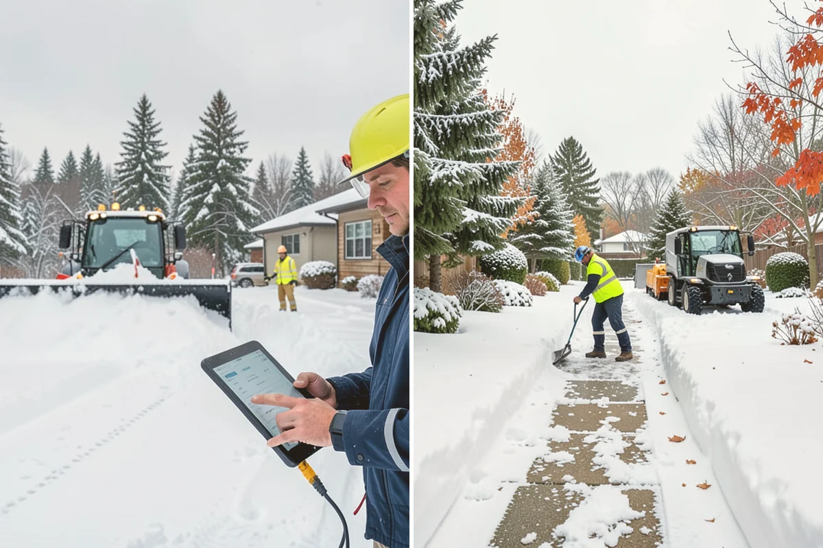 Garage Entrance Snow Removal in Orting, Pierce County, WA - We inspect the apron and garage door clearance