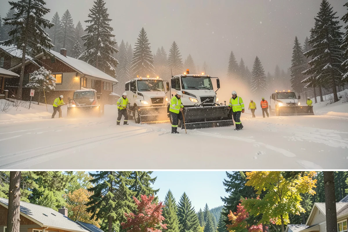 Garage Entrance Snow Removal in Orting, Pierce County, WA - Reserve service in early winter so your garage apron is handled from the season's first freeze.