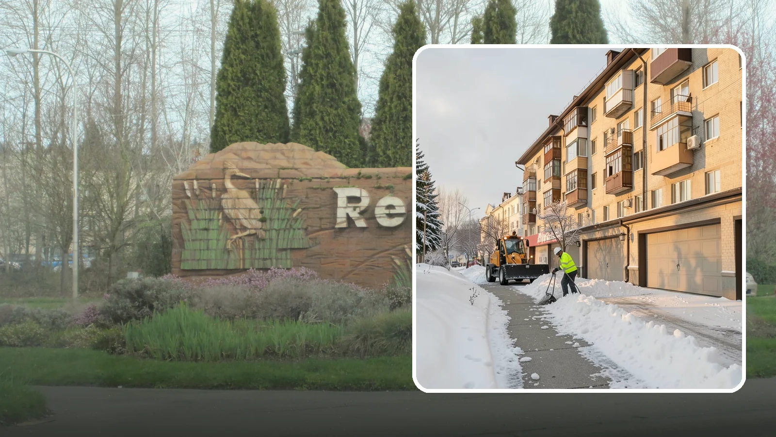 Garage Entrance Snow Removal in Renton, King County, WA - We clear the apron in front of your garage so the door opens freely and you can back out with traction.