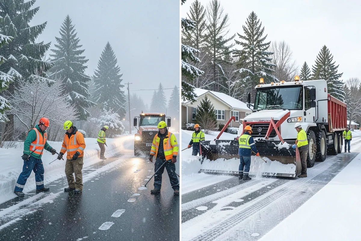 Garage Entrance Snow Removal in Renton, King County, WA - We inspect the apron and garage door clearance