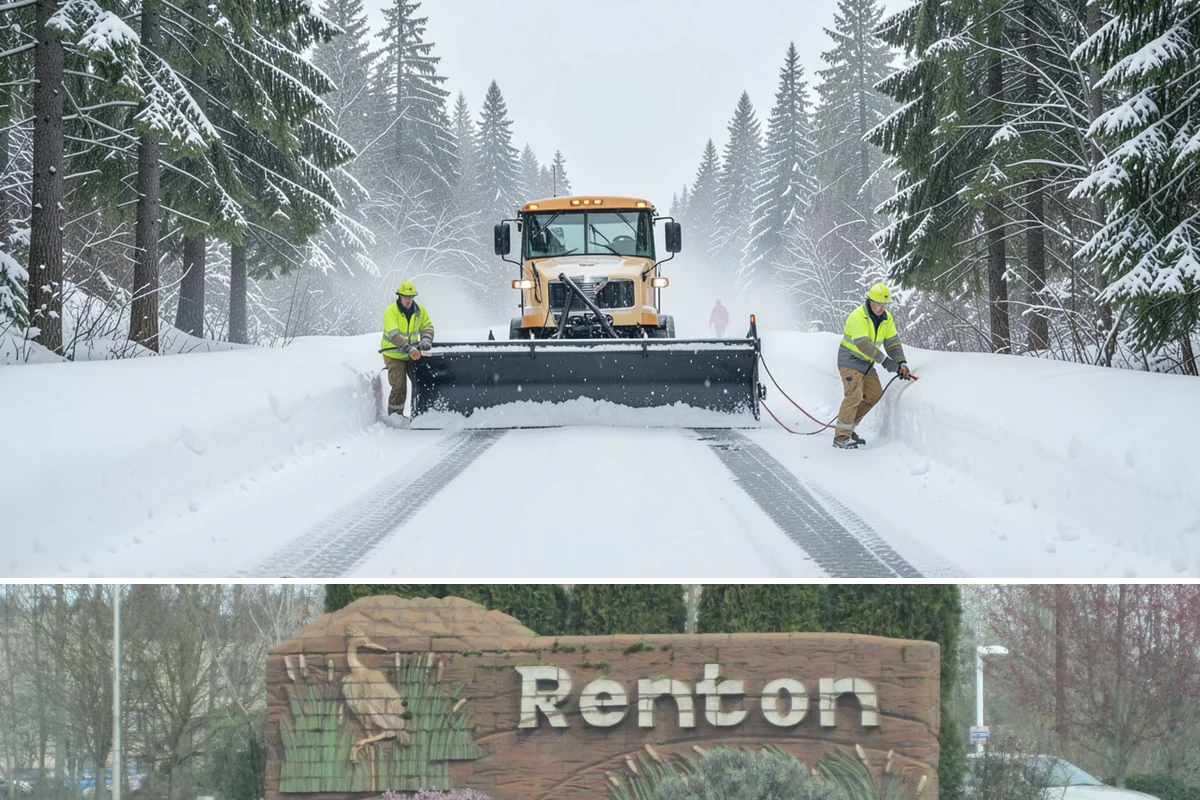 Garage Entrance Snow Removal in Renton, King County, WA - Reserve service in early winter so your garage apron is handled from the season's first freeze.